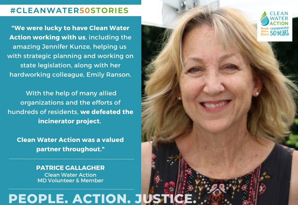 Image of Patrice Gallagher for Clean Water Action's 50th Stories Blog 