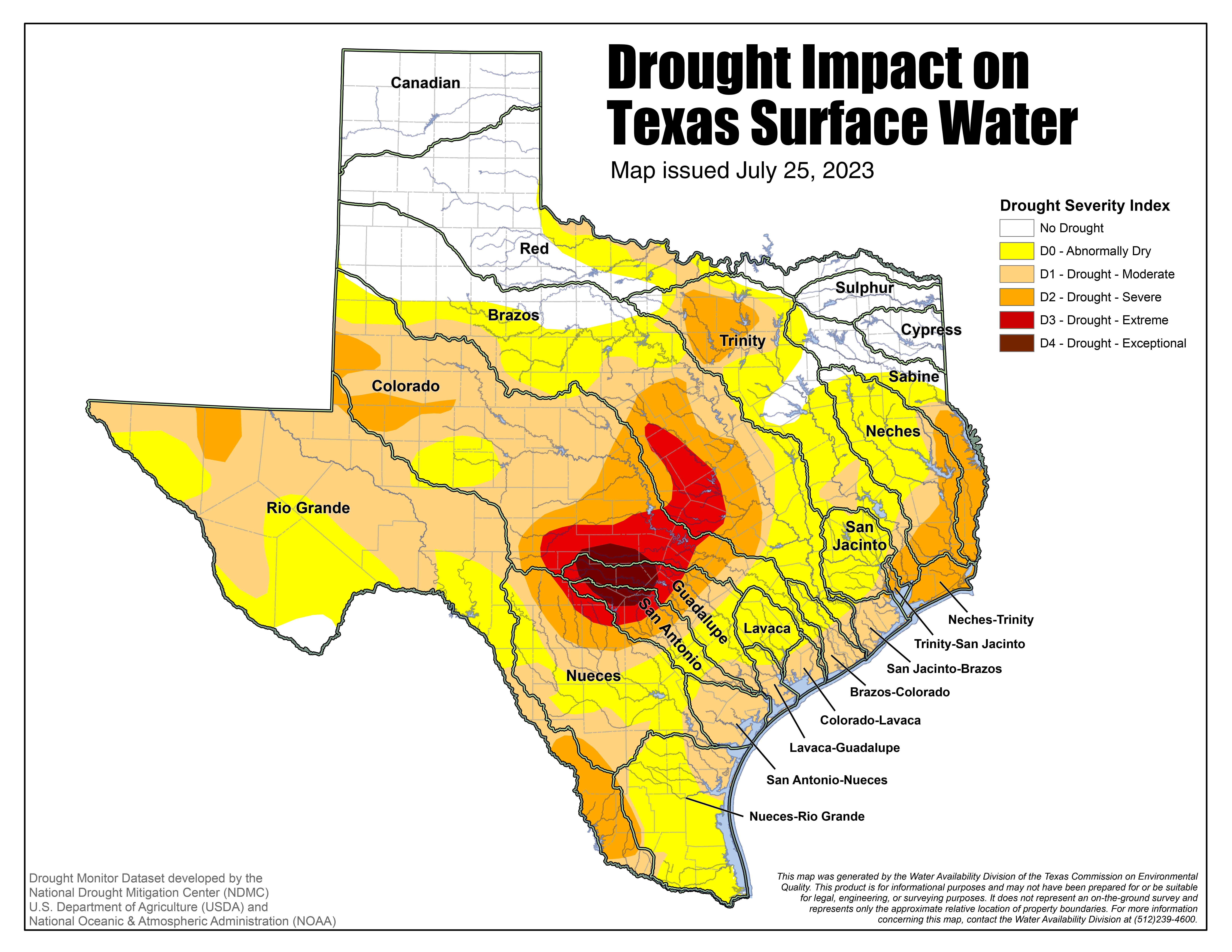 Texas Drought Map