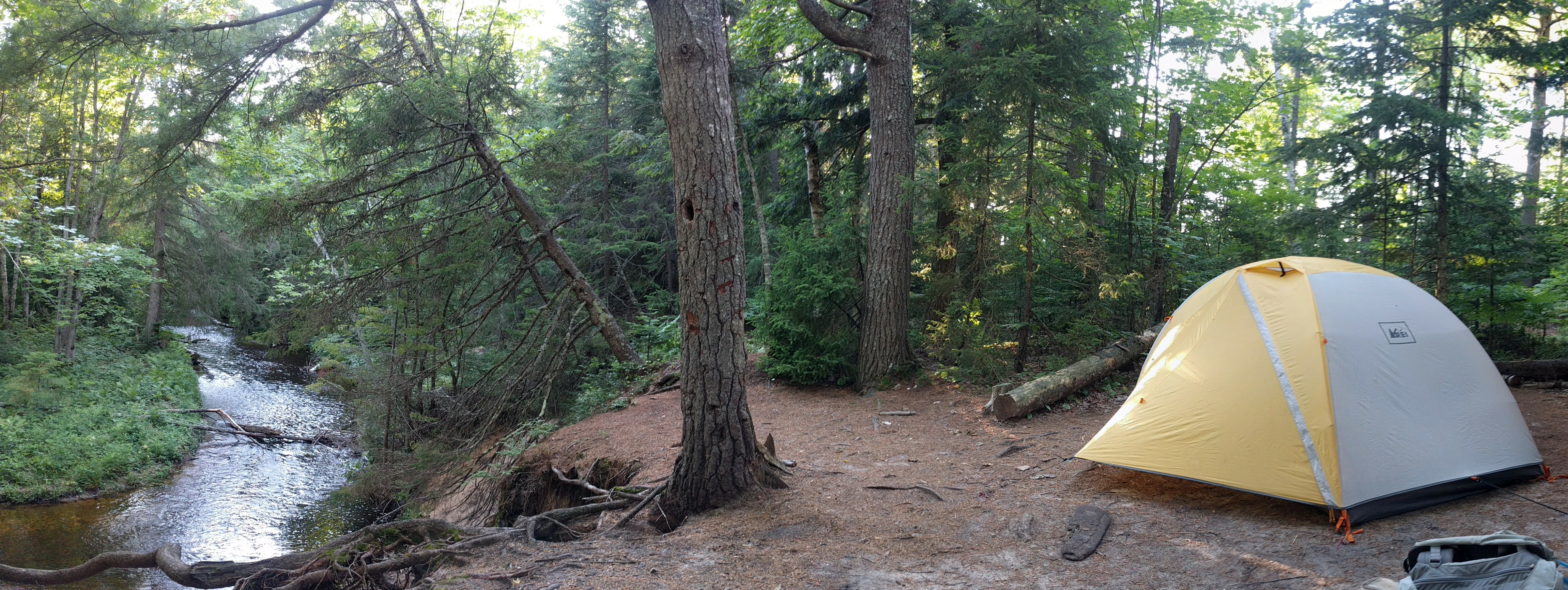 Tent along river. Photo: Jennifer Schlicht