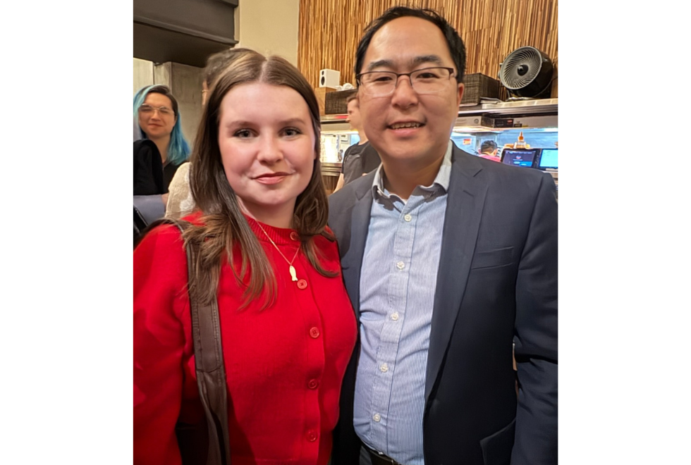 Molly Cleary and US Senator Andy Kim