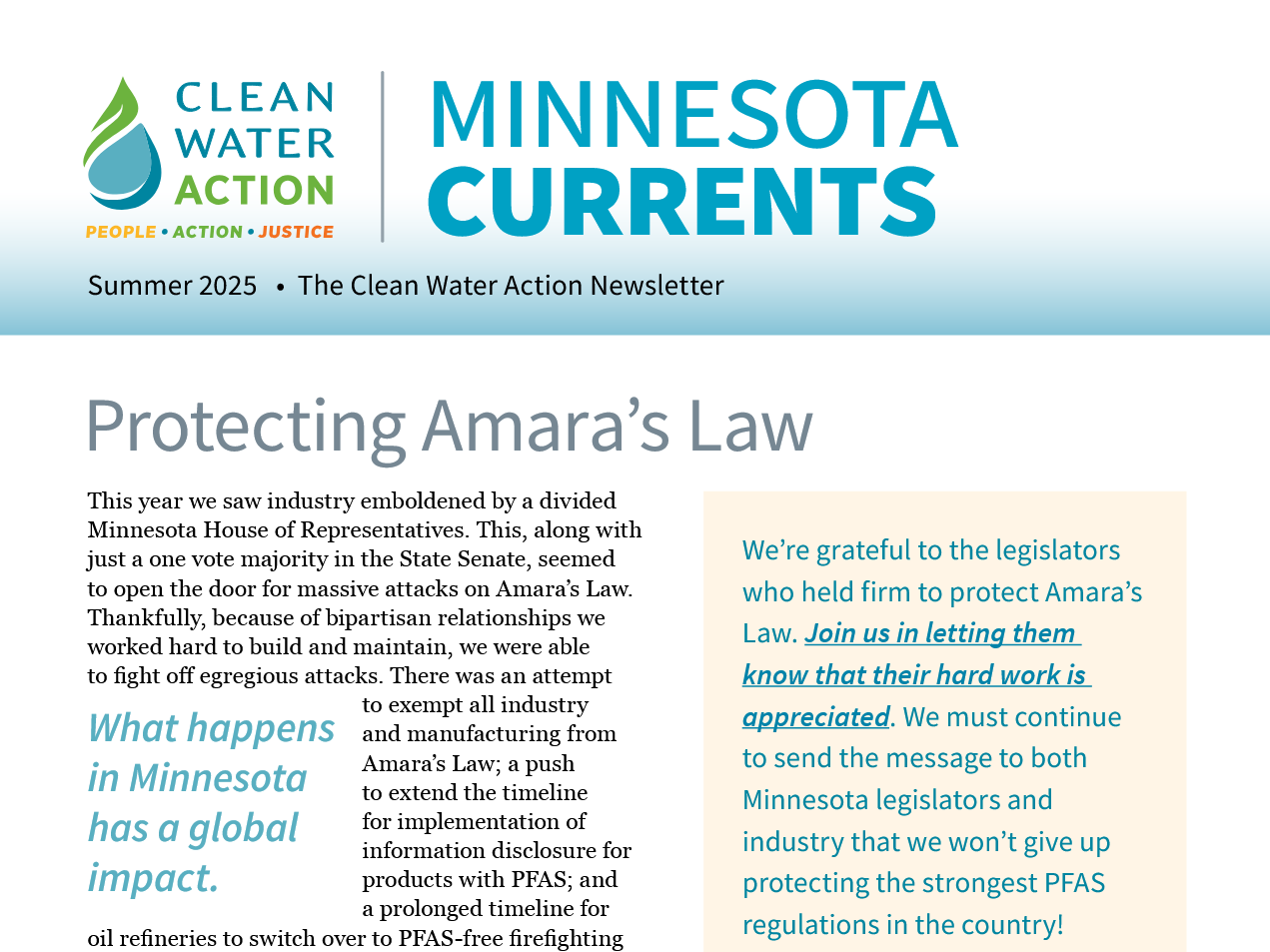 Minnesota Currents Summer 2025