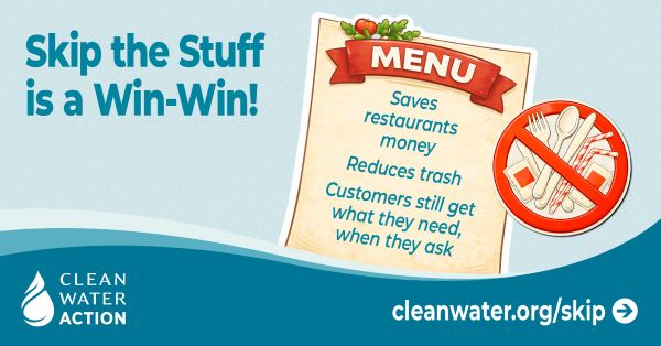 Skip the Stuff is a win win graphic