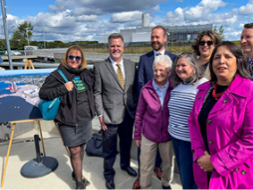 Clean Water staff with state and local officials in Salem
