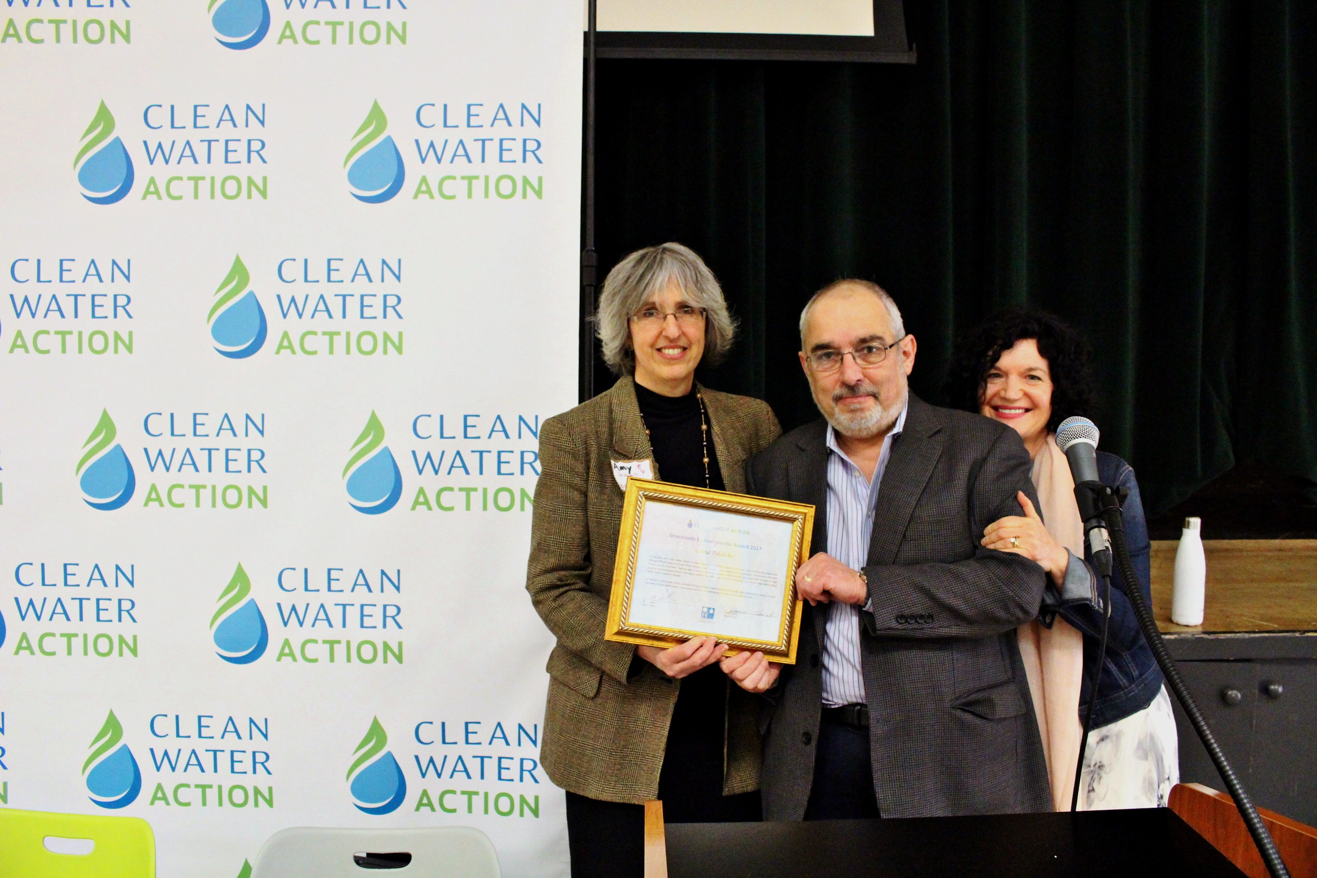 David Tykulsker award at Clean Water Action conference, by Jenny Vickers