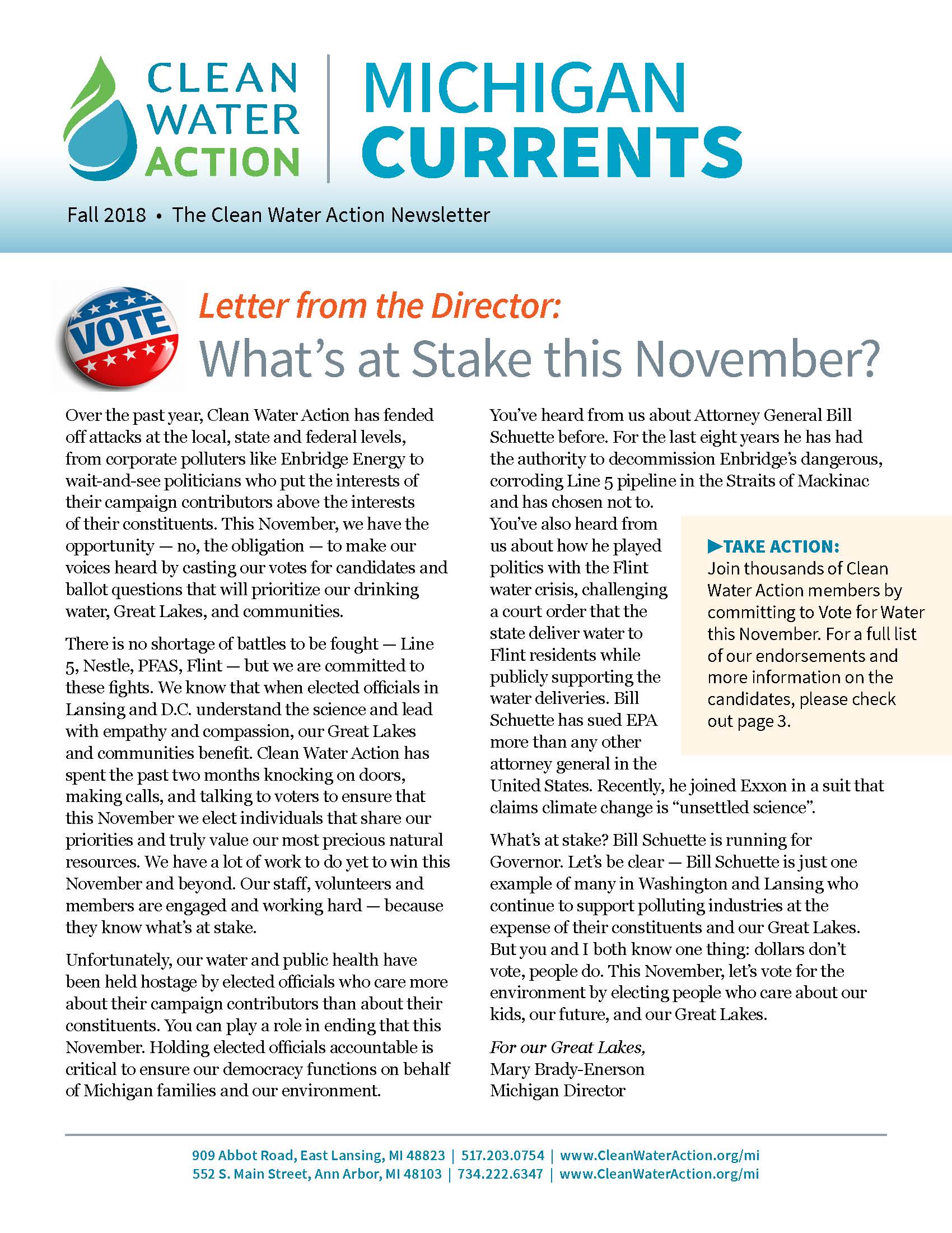 Michigan Currents -- Fall 2018