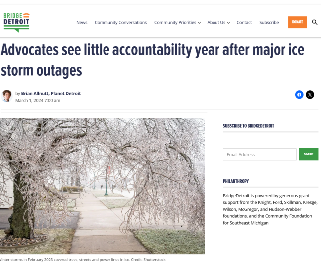 Advocates see little accountability year after major ice storm outages 