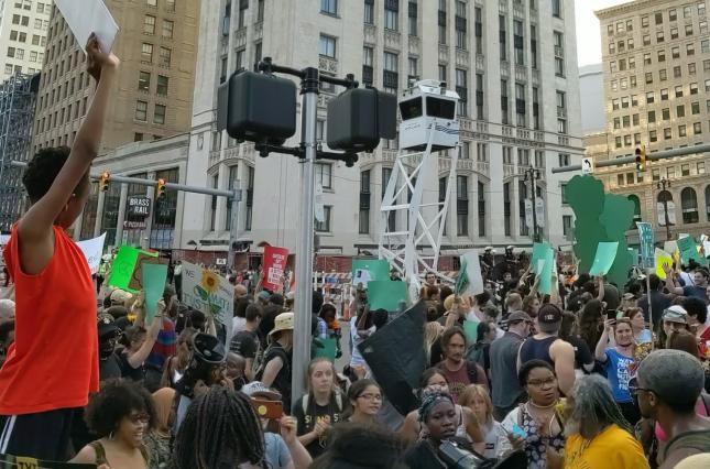Detroit climate justice rally and march, 2019