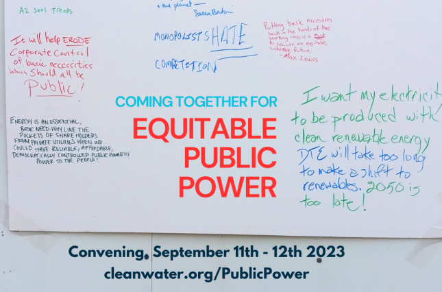 Coming Together For Equitable Public Power | Convening September 11-12 2023
