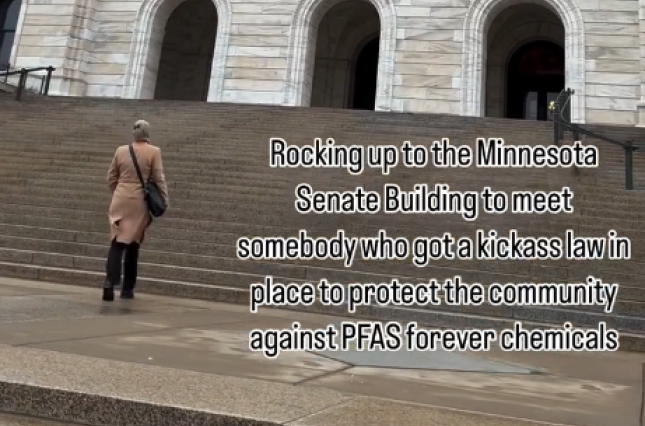 Cate Faehrmann visiting MN Capitol