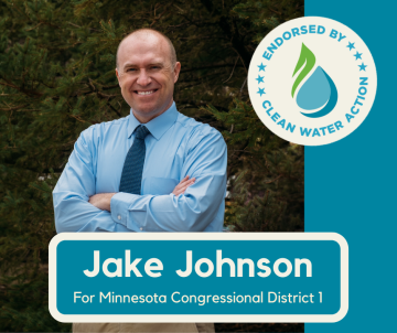Jake Johnson - Endorsed by Clean Water Action