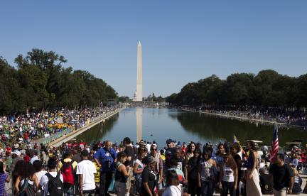Rally at Reflecting Pool in DC. Credit: Diane Diederich / iStockphoto