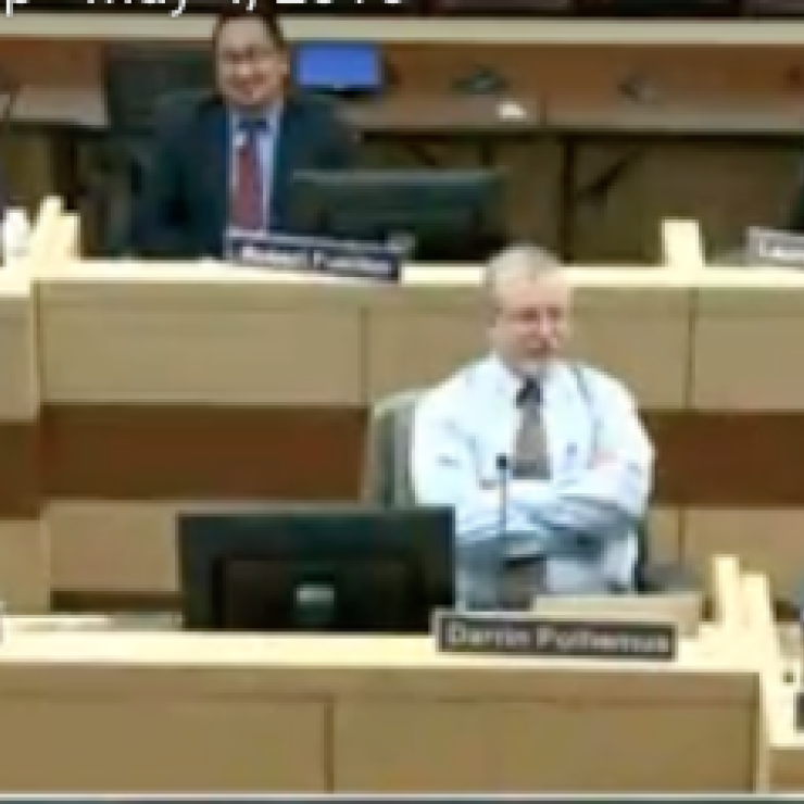 Testifying before the state water board on May 4, 2016