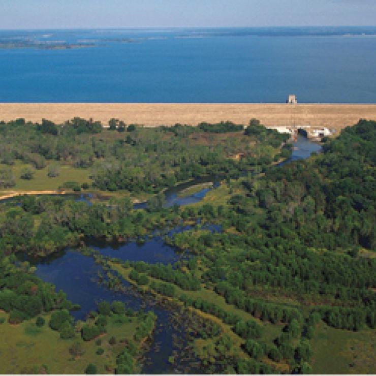 Lewisville Lake &amp; Dam in Denton County