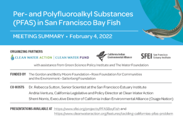 PFAS in SF Bay Fish Virtual Forum Meeting Summary, Page 1