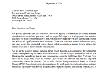 NGO Letter to EPA, re: Methane Standards
