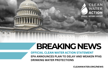 Breaking News Grahic - EPA Weakens PFAS Protections