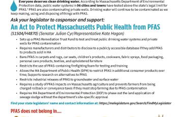 Image of MA's PFAS Fact Sheet Jan 2026