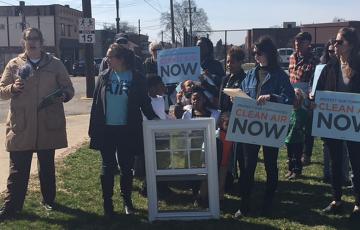 Awarding Clairton Coke Works the Closed Windows Award