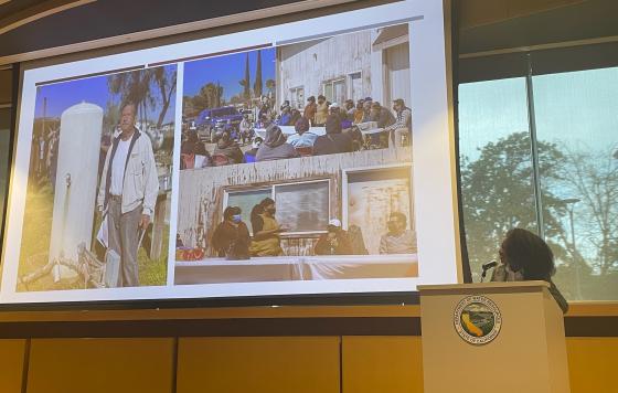 Ngodoo Atume presenting at California Groundwater Awareness Week conference