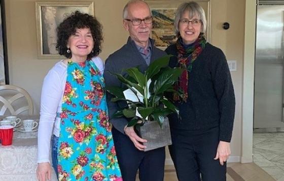 Image of Clean Water Action NJ Board Chair Janet Tauro, CEO Bob Wendelgass and NJ State Director Amy Goldsmith at its annual board retreat in NJ.