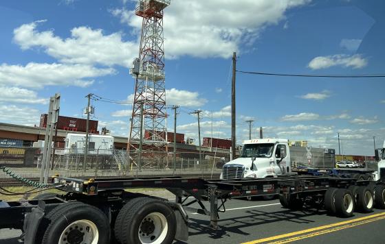 Image of Newark diesel truck traffic by Tolani Taylor