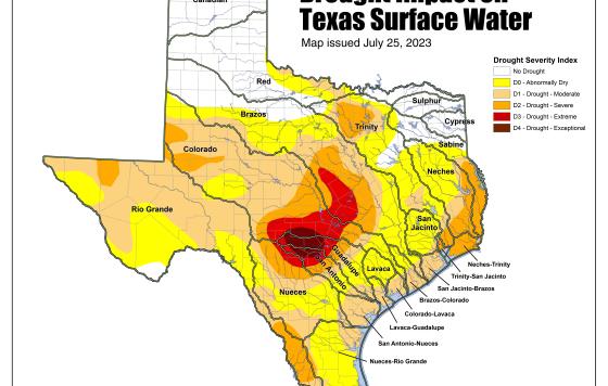 Texas Drought Map