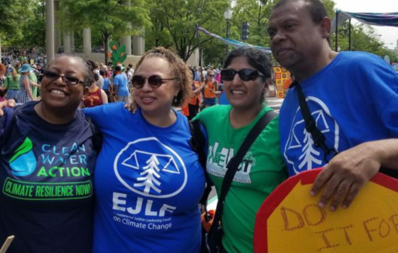 Kim Gaddy and Vernice Miller Travis at rally