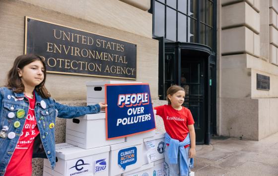 Image of EPA petition deliveron on Climate Justice and Endangerment Finding