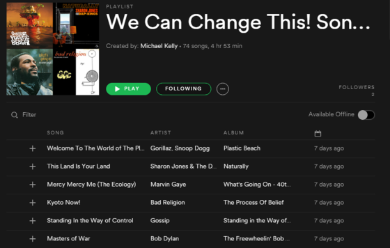 Check out our spotify playlist!